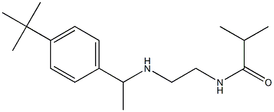 N-(2-{[1-(4-tert-butylphenyl)ethyl]amino}ethyl)-2-methylpropanamide 结构式