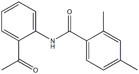 N-(2-acetylphenyl)-2,4-dimethylbenzamide 结构式