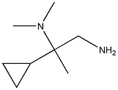 N-(2-amino-1-cyclopropyl-1-methylethyl)-N,N-dimethylamine 结构式