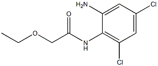 N-(2-amino-4,6-dichlorophenyl)-2-ethoxyacetamide 结构式