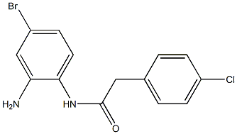 N-(2-amino-4-bromophenyl)-2-(4-chlorophenyl)acetamide 结构式