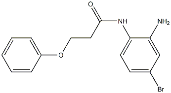 N-(2-amino-4-bromophenyl)-3-phenoxypropanamide 结构式