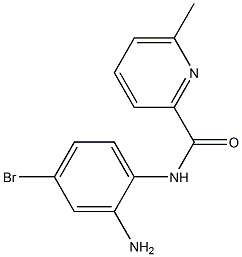 N-(2-amino-4-bromophenyl)-6-methylpyridine-2-carboxamide 结构式