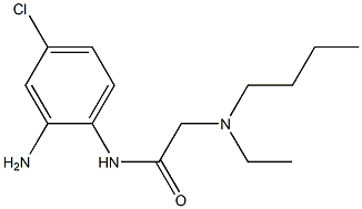 N-(2-amino-4-chlorophenyl)-2-[butyl(ethyl)amino]acetamide 结构式