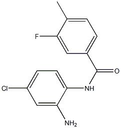 N-(2-amino-4-chlorophenyl)-3-fluoro-4-methylbenzamide 结构式