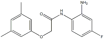 N-(2-amino-4-fluorophenyl)-2-(3,5-dimethylphenoxy)acetamide 结构式