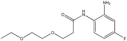 N-(2-amino-4-fluorophenyl)-3-(2-ethoxyethoxy)propanamide 结构式