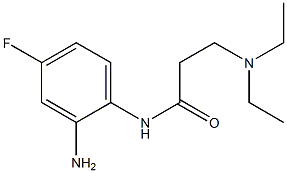 N-(2-amino-4-fluorophenyl)-3-(diethylamino)propanamide 结构式