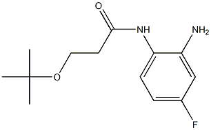 N-(2-amino-4-fluorophenyl)-3-(tert-butoxy)propanamide 结构式