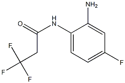 N-(2-amino-4-fluorophenyl)-3,3,3-trifluoropropanamide 结构式