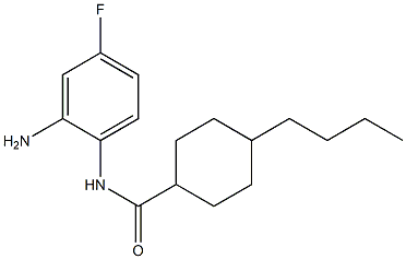 N-(2-amino-4-fluorophenyl)-4-butylcyclohexane-1-carboxamide 结构式