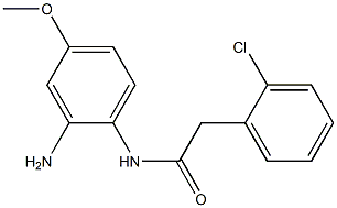 N-(2-amino-4-methoxyphenyl)-2-(2-chlorophenyl)acetamide 结构式