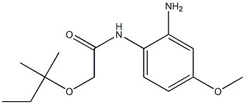 N-(2-amino-4-methoxyphenyl)-2-[(2-methylbutan-2-yl)oxy]acetamide 结构式