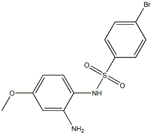 N-(2-amino-4-methoxyphenyl)-4-bromobenzene-1-sulfonamide 结构式