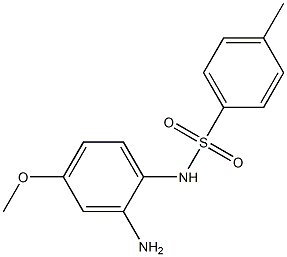 N-(2-amino-4-methoxyphenyl)-4-methylbenzenesulfonamide 结构式