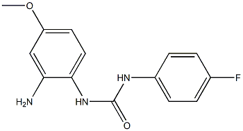 N-(2-amino-4-methoxyphenyl)-N'-(4-fluorophenyl)urea 结构式