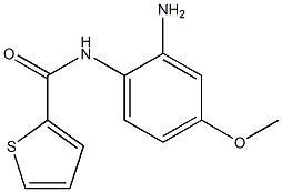 N-(2-amino-4-methoxyphenyl)thiophene-2-carboxamide 结构式