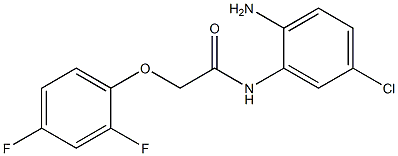 N-(2-amino-5-chlorophenyl)-2-(2,4-difluorophenoxy)acetamide 结构式
