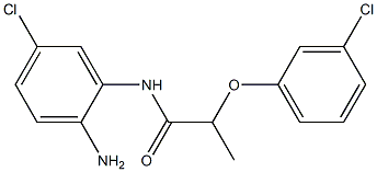 N-(2-amino-5-chlorophenyl)-2-(3-chlorophenoxy)propanamide 结构式