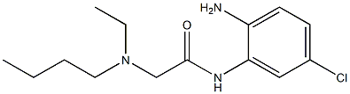 N-(2-amino-5-chlorophenyl)-2-[butyl(ethyl)amino]acetamide 结构式