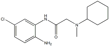 N-(2-amino-5-chlorophenyl)-2-[cyclohexyl(methyl)amino]acetamide 结构式