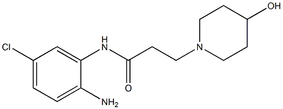 N-(2-amino-5-chlorophenyl)-3-(4-hydroxypiperidin-1-yl)propanamide 结构式