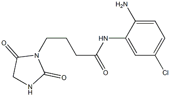 N-(2-amino-5-chlorophenyl)-4-(2,5-dioxoimidazolidin-1-yl)butanamide 结构式