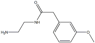 N-(2-aminoethyl)-2-(3-methoxyphenyl)acetamide 结构式