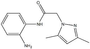 N-(2-aminophenyl)-2-(3,5-dimethyl-1H-pyrazol-1-yl)acetamide 结构式