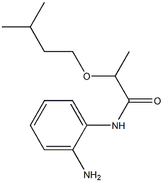 N-(2-aminophenyl)-2-(3-methylbutoxy)propanamide 结构式