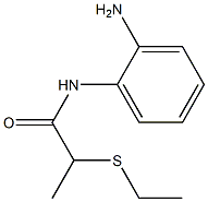 N-(2-aminophenyl)-2-(ethylsulfanyl)propanamide 结构式