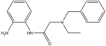 N-(2-aminophenyl)-2-[benzyl(ethyl)amino]acetamide 结构式