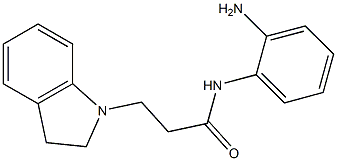 N-(2-aminophenyl)-3-(2,3-dihydro-1H-indol-1-yl)propanamide 结构式