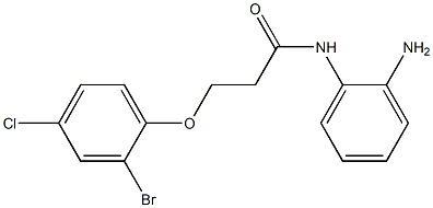 N-(2-aminophenyl)-3-(2-bromo-4-chlorophenoxy)propanamide 结构式