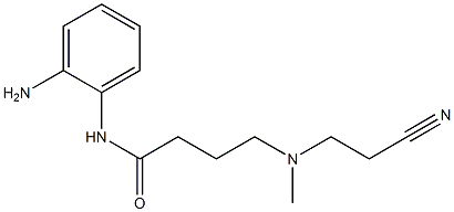 N-(2-aminophenyl)-4-[(2-cyanoethyl)(methyl)amino]butanamide 结构式