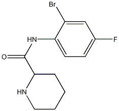 N-(2-bromo-4-fluorophenyl)piperidine-2-carboxamide 结构式