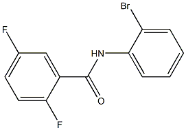 N-(2-溴苯基)-2,5-二氟苯甲酰胺 结构式