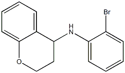 N-(2-bromophenyl)-3,4-dihydro-2H-1-benzopyran-4-amine 结构式