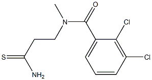 N-(2-carbamothioylethyl)-2,3-dichloro-N-methylbenzamide 结构式