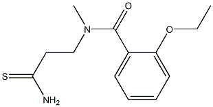 N-(2-carbamothioylethyl)-2-ethoxy-N-methylbenzamide 结构式