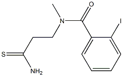 N-(2-carbamothioylethyl)-2-iodo-N-methylbenzamide 结构式