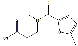 N-(2-carbamothioylethyl)-N,5-dimethylfuran-2-carboxamide 结构式