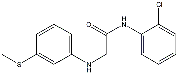 N-(2-chlorophenyl)-2-{[3-(methylsulfanyl)phenyl]amino}acetamide 结构式