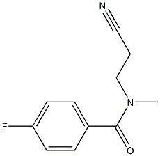 N-(2-cyanoethyl)-4-fluoro-N-methylbenzamide 结构式