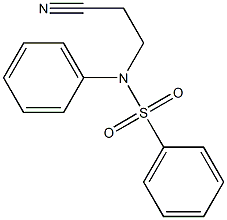 N-(2-cyanoethyl)-N-phenylbenzenesulfonamide 结构式