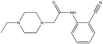 N-(2-cyanophenyl)-2-(4-ethylpiperazin-1-yl)acetamide 结构式