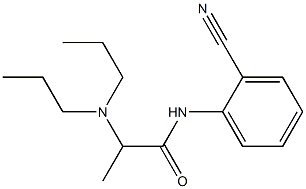 N-(2-cyanophenyl)-2-(dipropylamino)propanamide 结构式