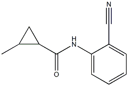 N-(2-cyanophenyl)-2-methylcyclopropanecarboxamide 结构式
