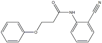 N-(2-cyanophenyl)-3-phenoxypropanamide 结构式