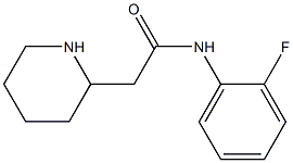 N-(2-fluorophenyl)-2-(piperidin-2-yl)acetamide 结构式